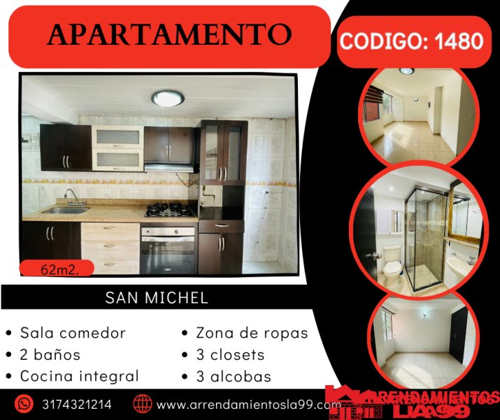 Apartamento en Arriendo en San Javier