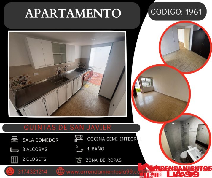 Apartamento en Arriendo en San Javier