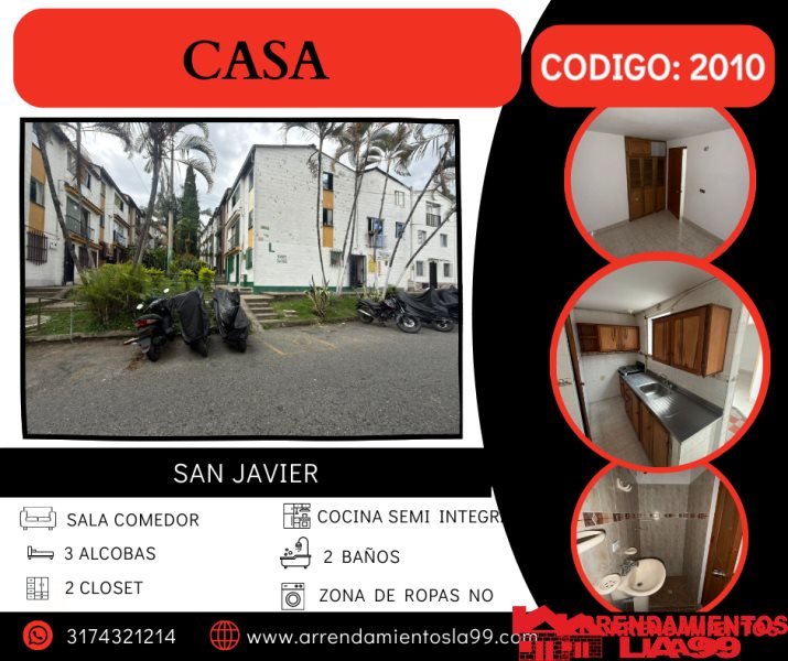 Casa en Arriendo en San Javier