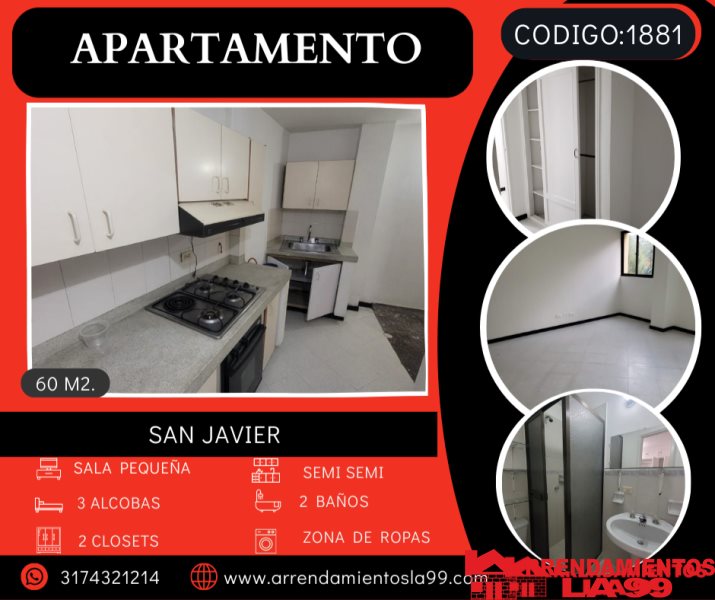 Apartamento en Arriendo en San Javier