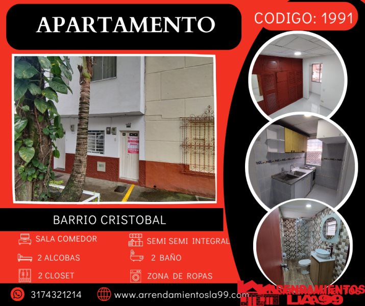 Apartamento en Arriendo en Cristobal La America