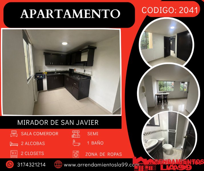 Apartamento en Arriendo en San Javier