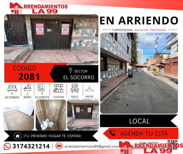 Local en Arriendo en El Socorro