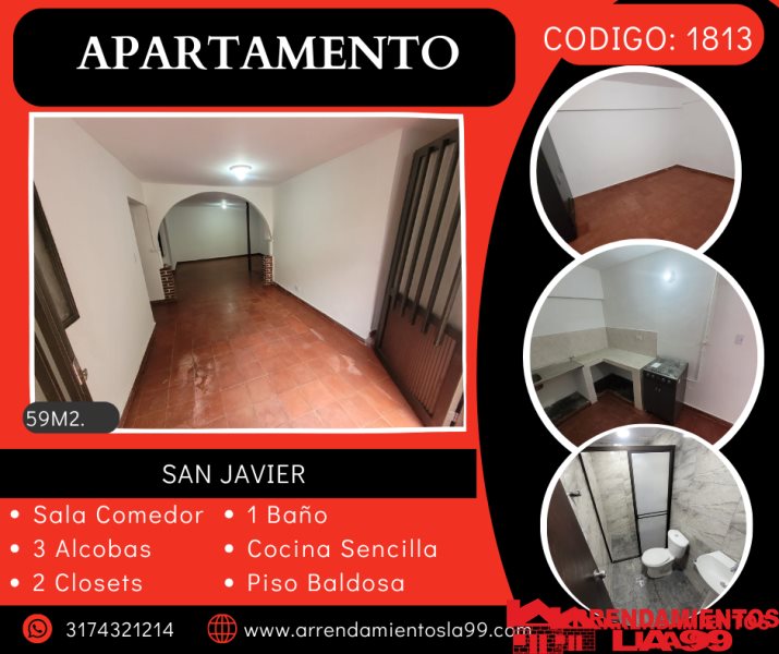 Apartamento en Arriendo en San Javier