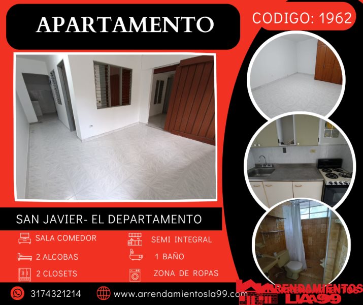 Apartamento en Arriendo en San Javier
