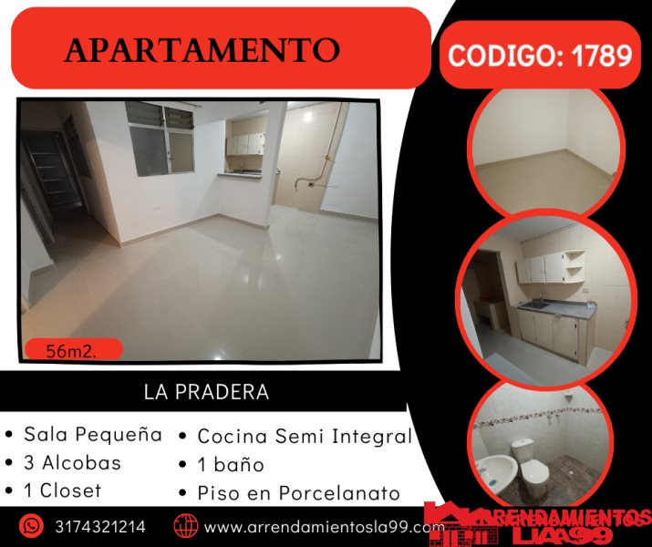 Apartamento en Arriendo en La Pradera