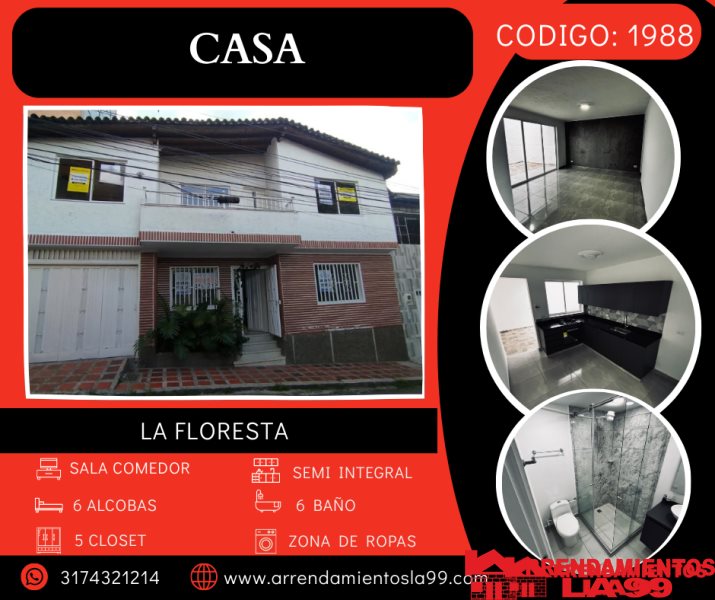 Casa en Arriendo en Floresta