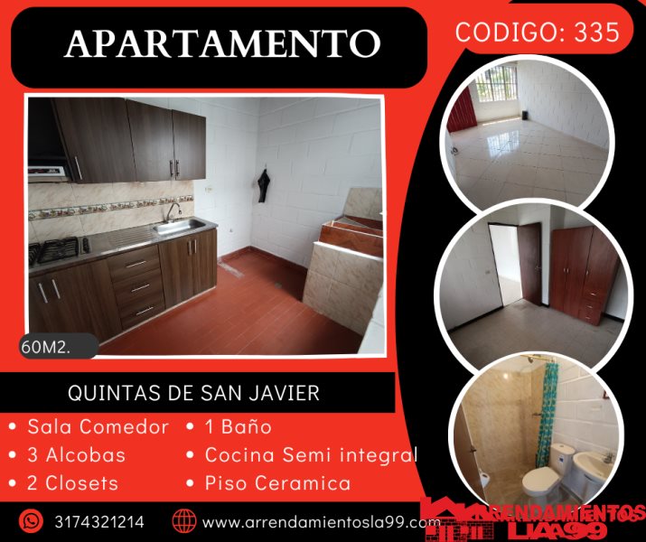 Apartamento en Arriendo en San Javier