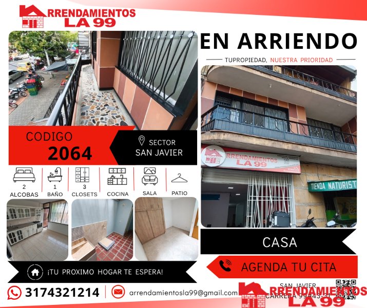 Casa en Arriendo en San Javier