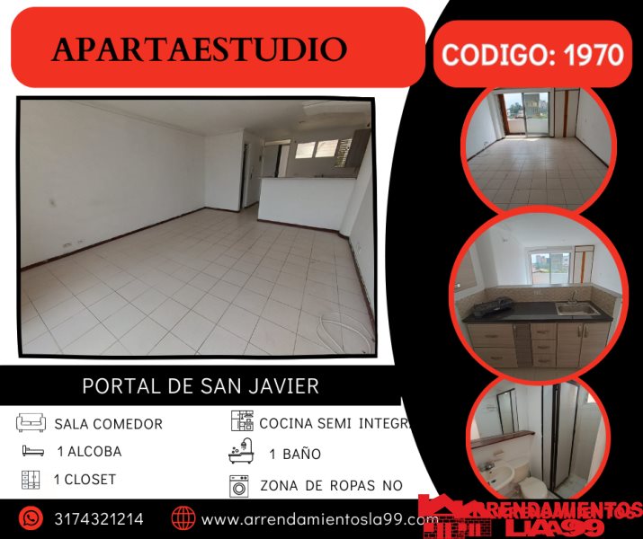 Apartaestudio en Arriendo en San Javier
