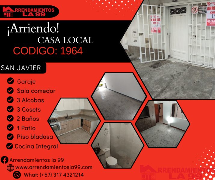 Apartamento en Arriendo en San Javier