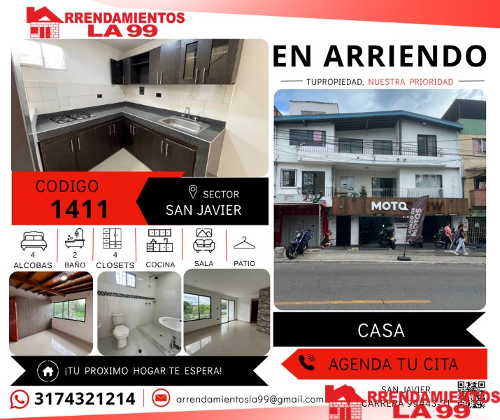 Apartamento en Arriendo en San Javier