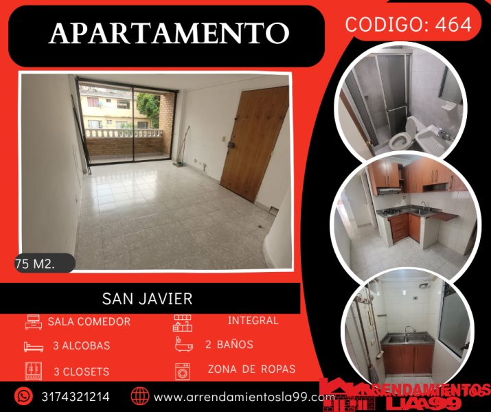 Apartamento en Arriendo en San Javier